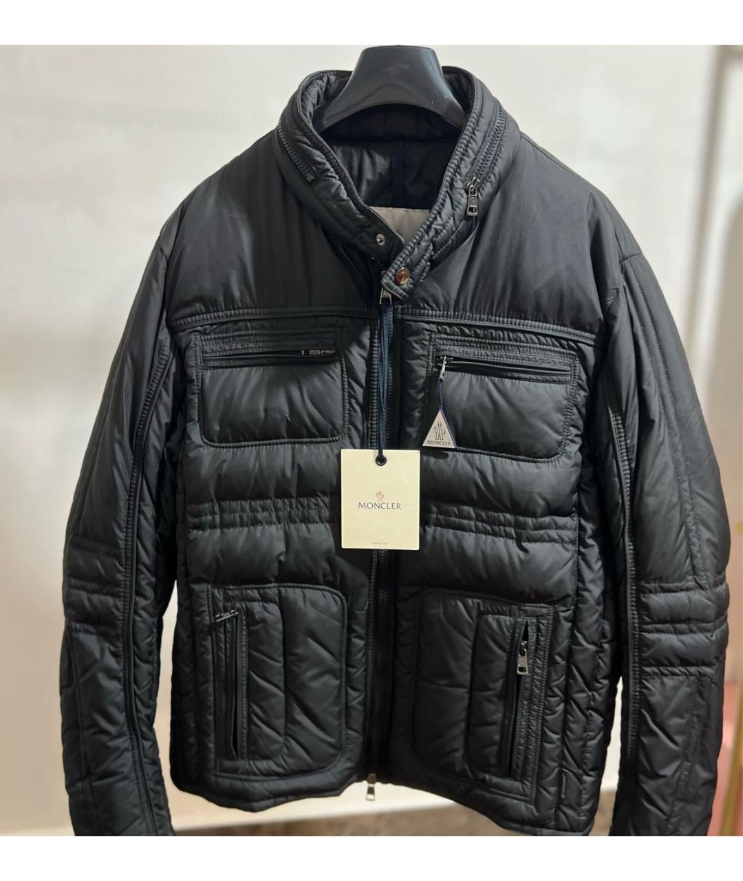 MONCLER Черный пуховик, фото 9