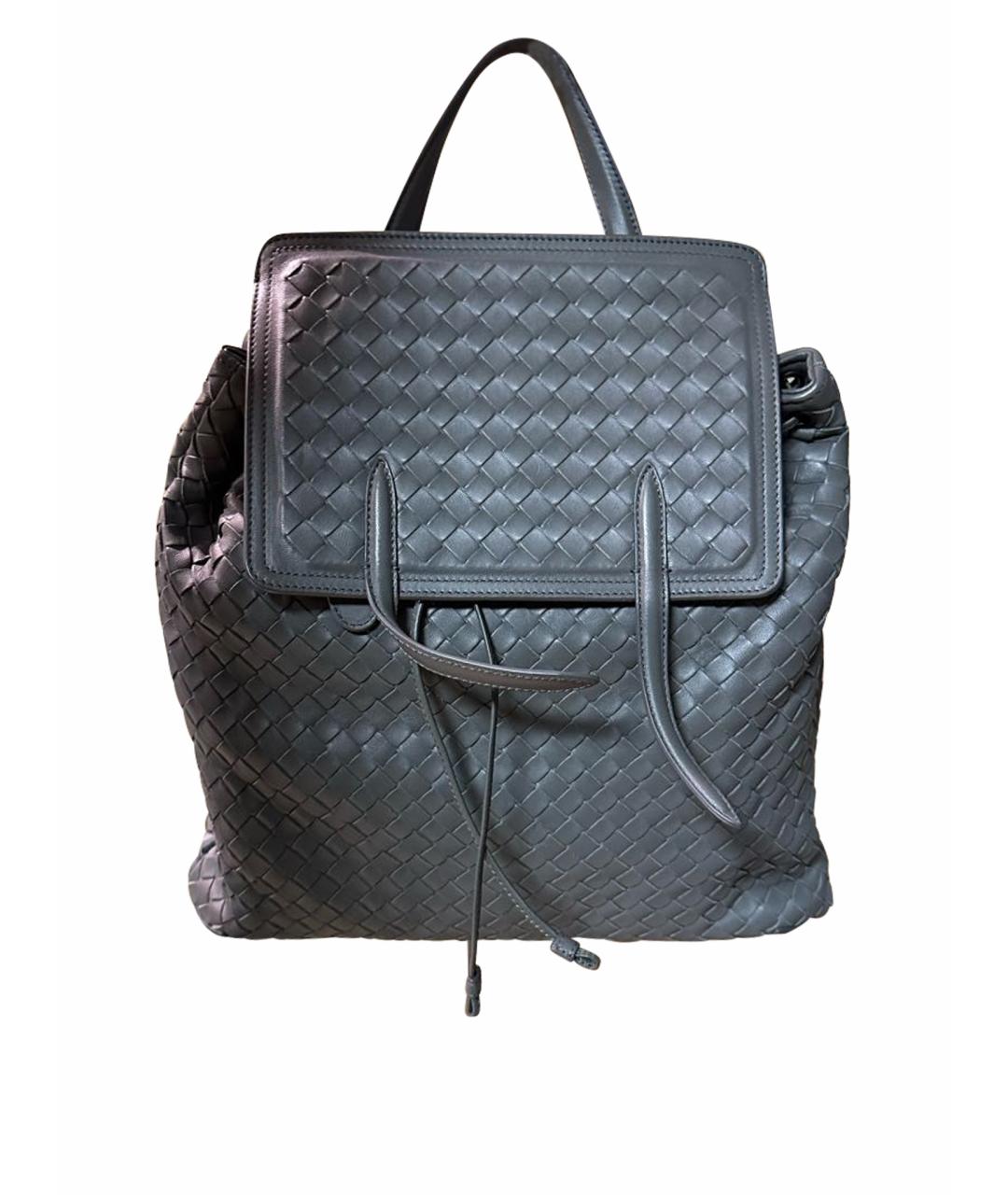 BOTTEGA VENETA Серый кожаный рюкзак, фото 1