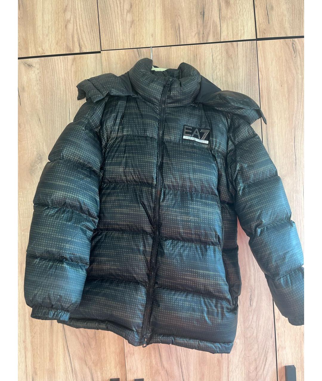 EMPORIO ARMANI Зеленый пуховик, фото 5