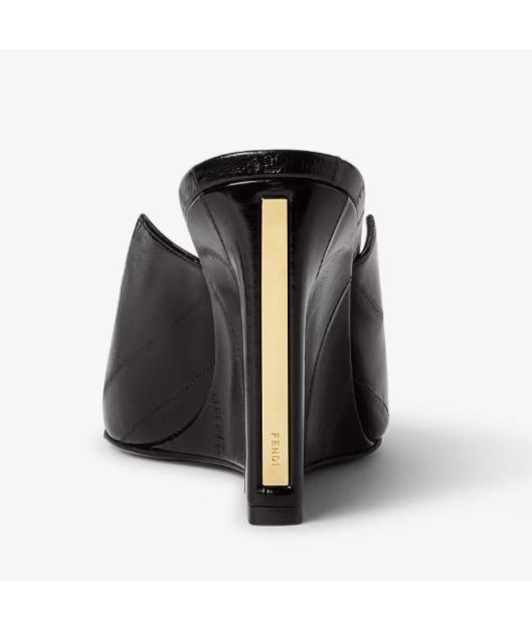 FENDI Черные мюли, фото 3