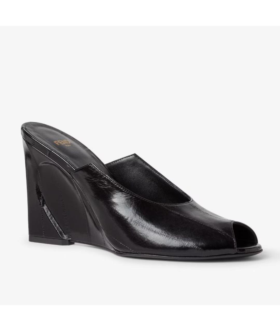 FENDI Черные мюли, фото 2