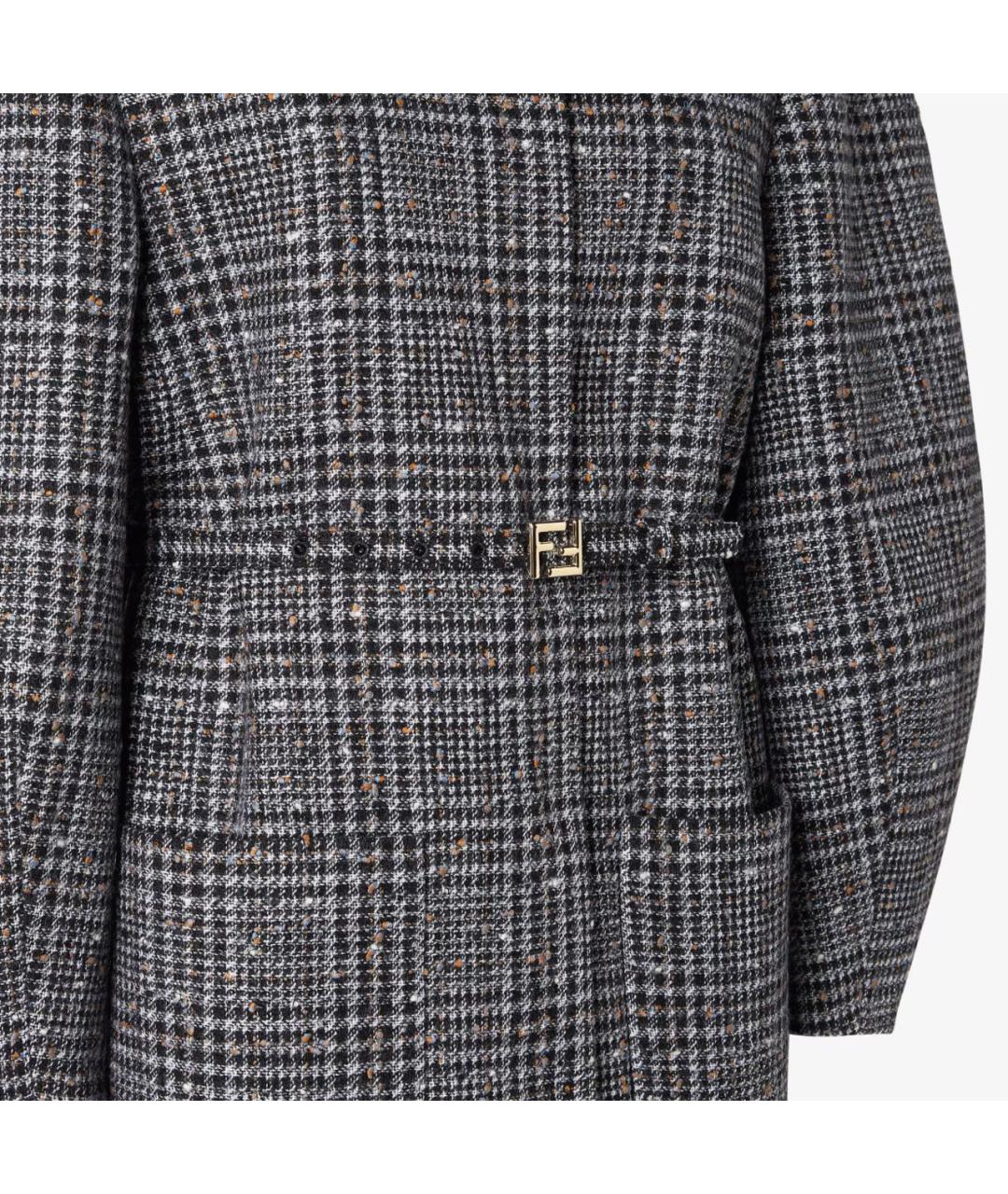 FENDI Серый твидовый жакет/пиджак, фото 3
