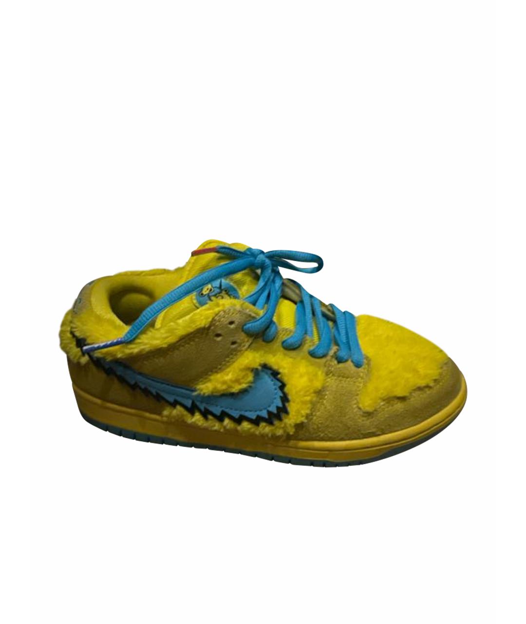 NIKELAB Желтые низкие кроссовки / кеды, фото 1