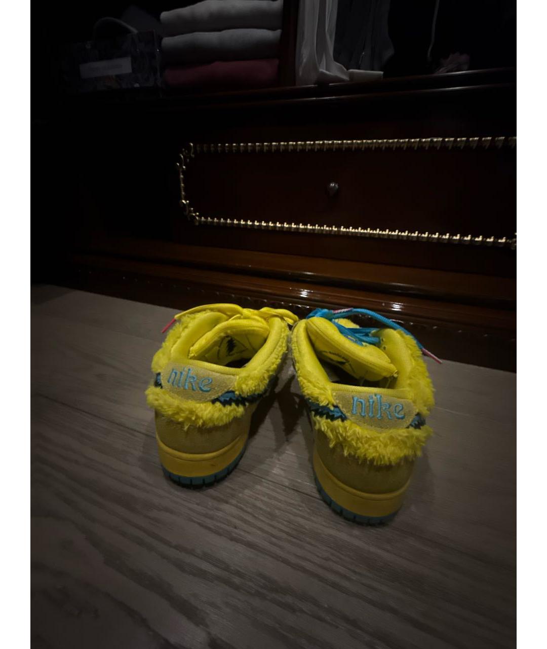 NIKELAB Желтые низкие кроссовки / кеды, фото 4