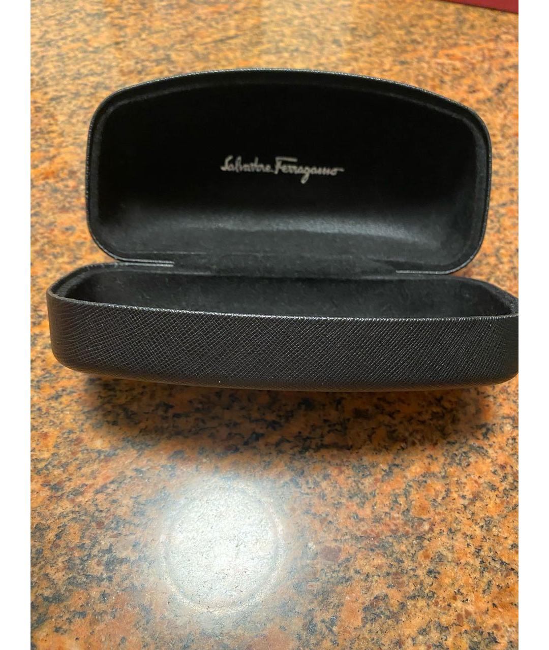 FERRAGAMO Коричневые пластиковые солнцезащитные очки, фото 4