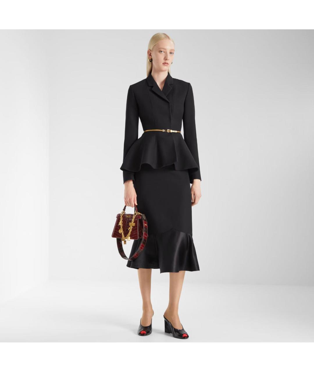 FENDI Черная шерстяная куртка, фото 4