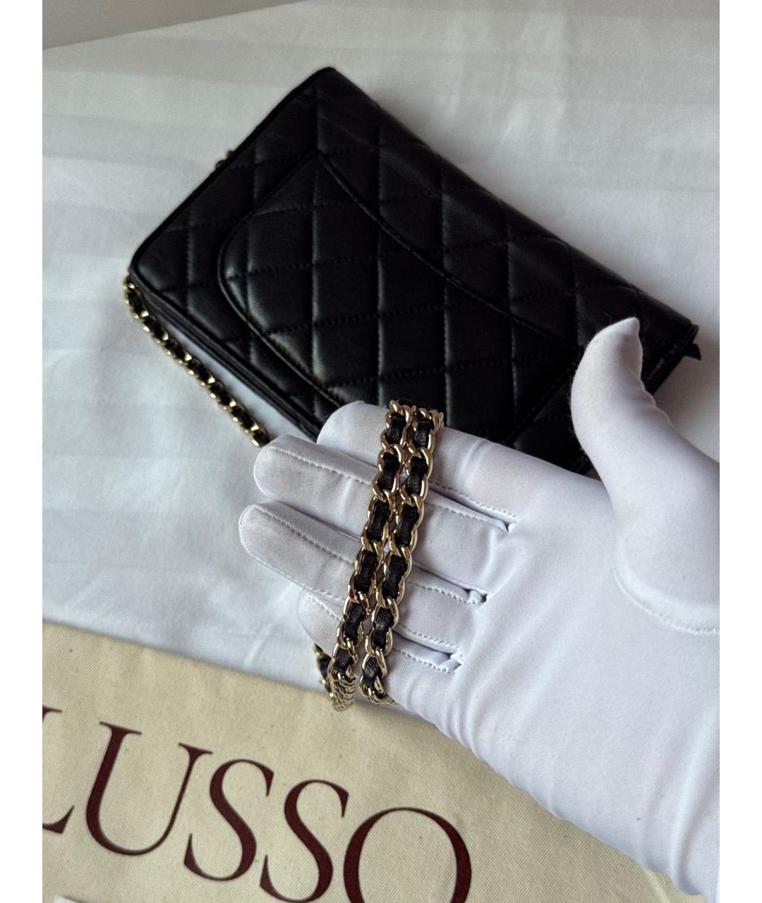 CHANEL Коричневая кожаная сумка через плечо, фото 5