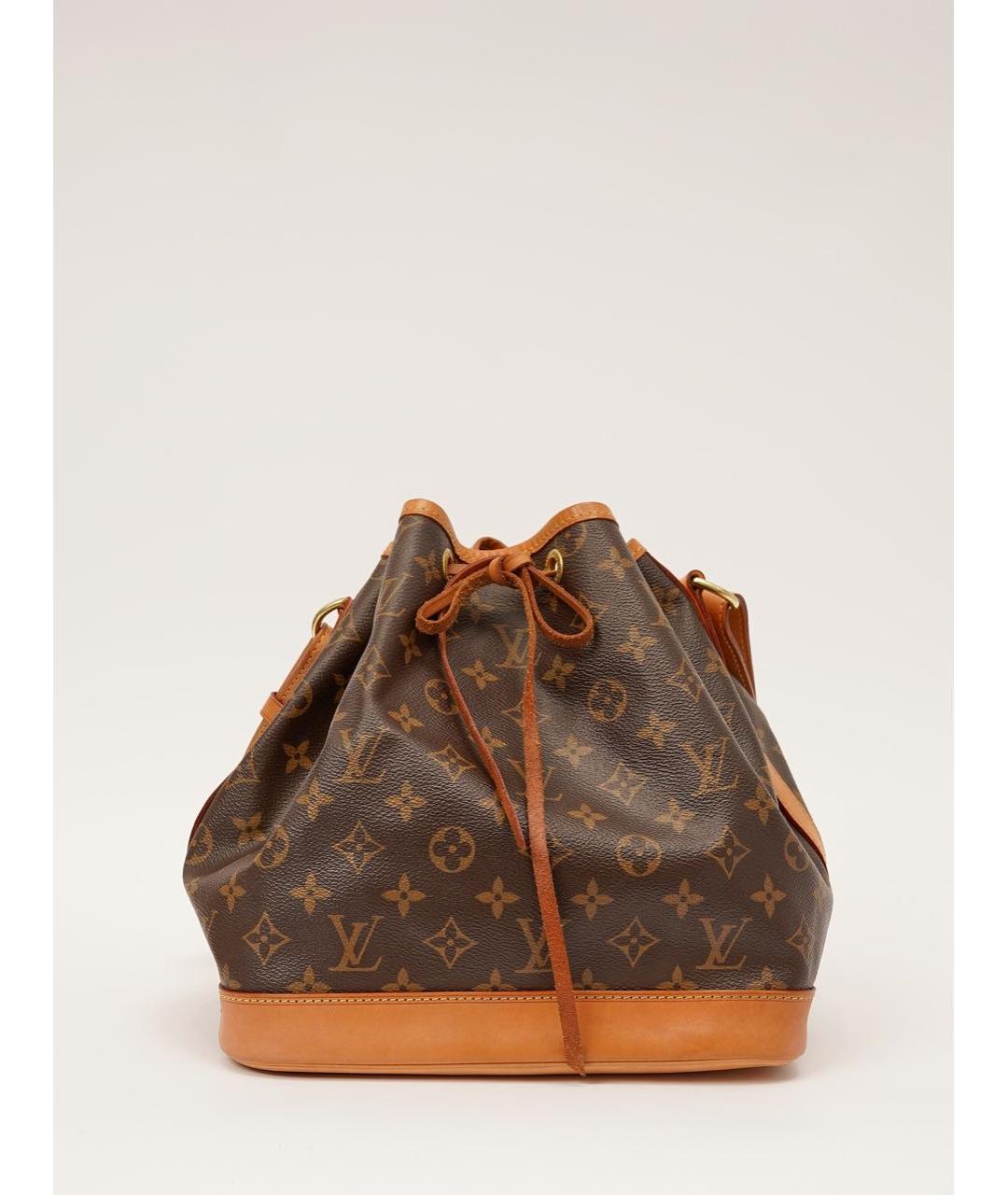 LOUIS VUITTON Коричневая кожаная сумка тоут, фото 9