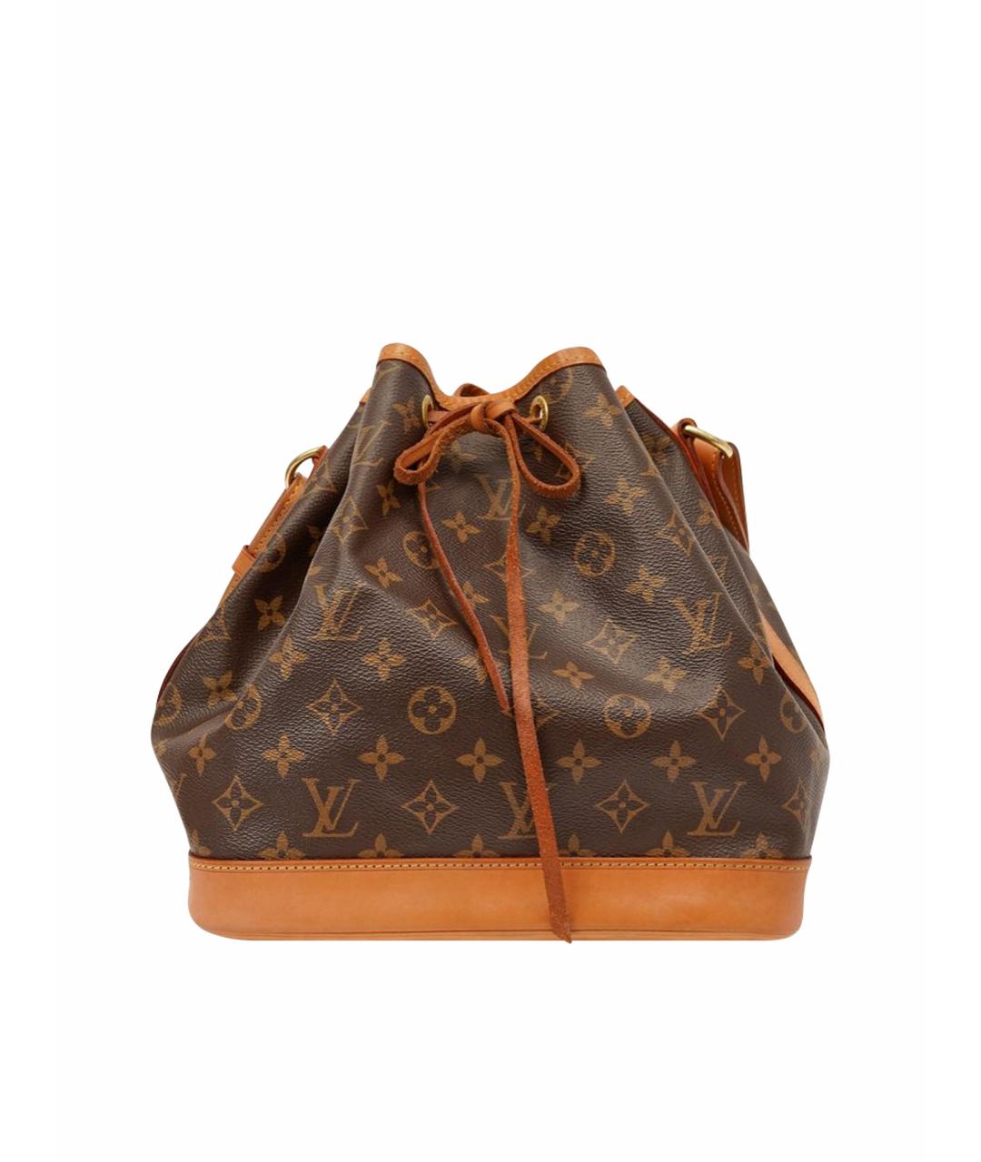 LOUIS VUITTON Коричневая кожаная сумка тоут, фото 1