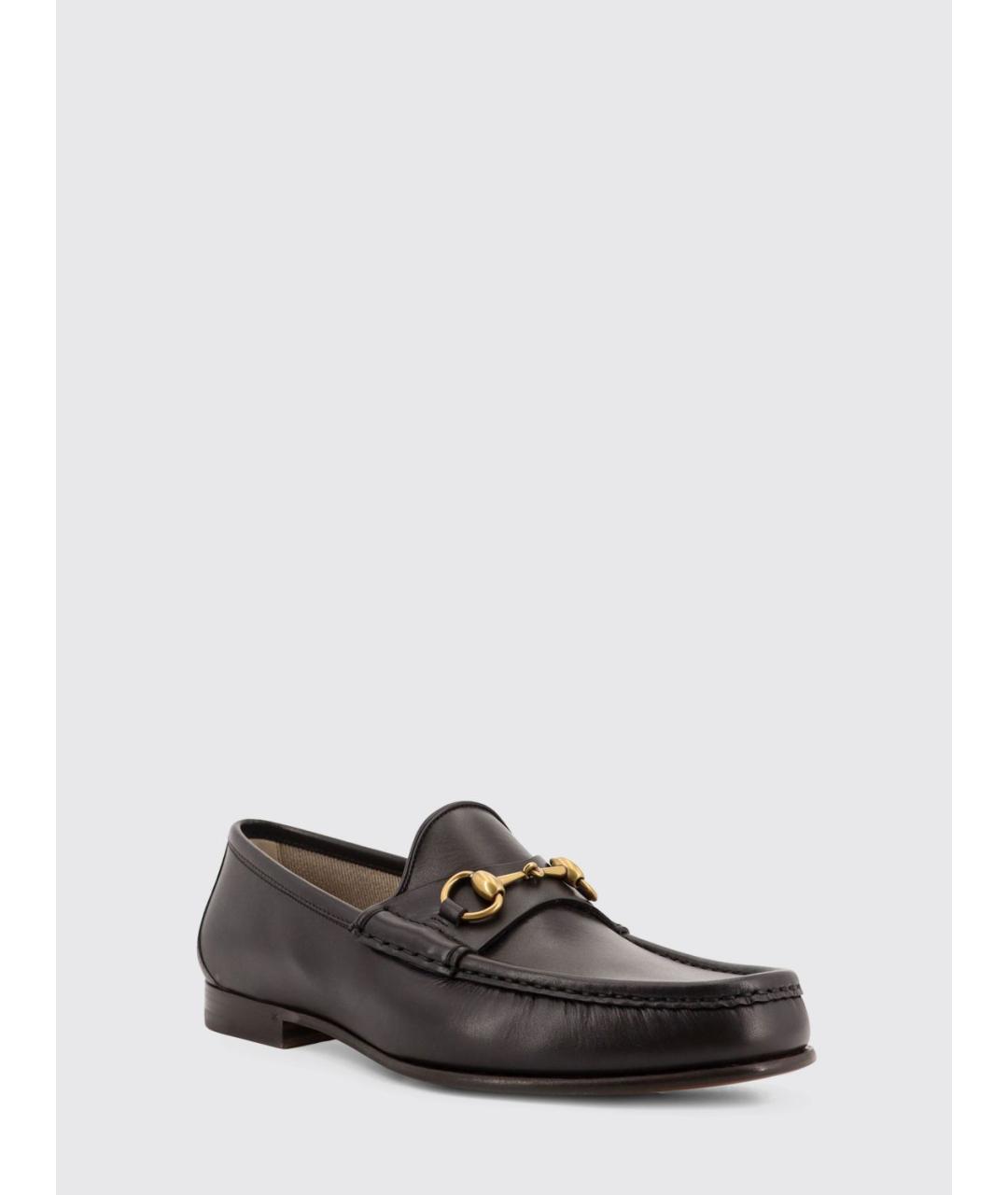 GUCCI Коричневые кожаные лоферы, фото 2