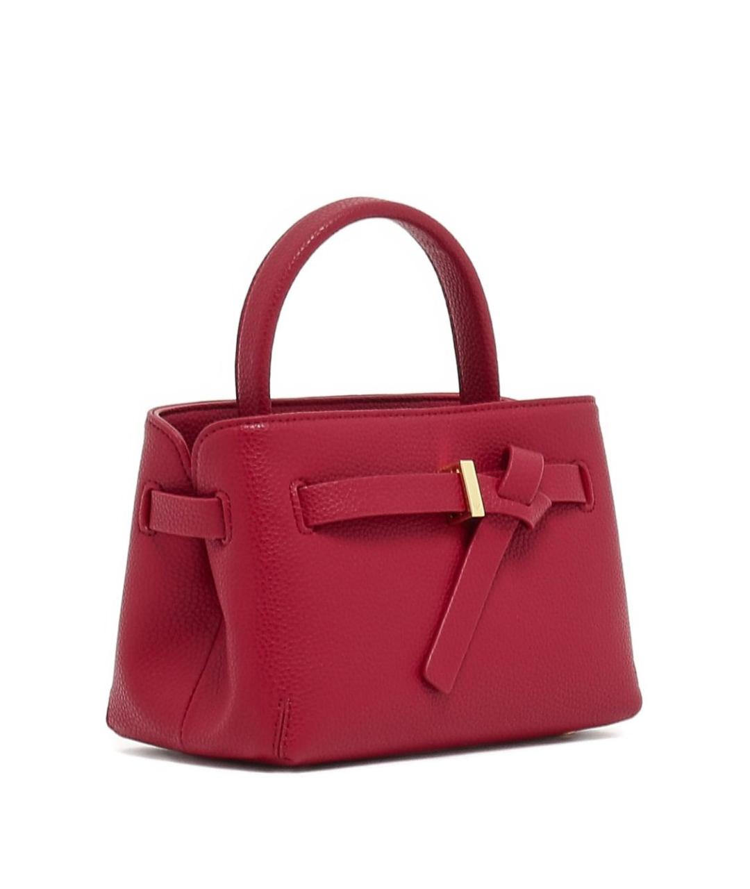 EMPORIO ARMANI Бордовая синтетическая сумка тоут, фото 2