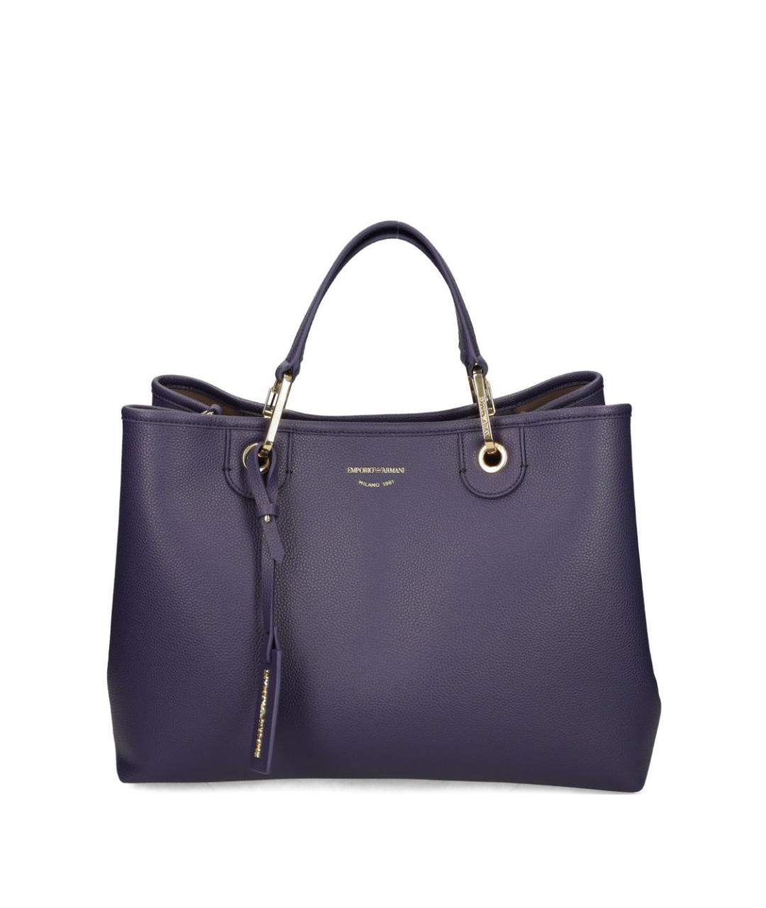 EMPORIO ARMANI Синяя сумка тоут из искусственной кожи, фото 1