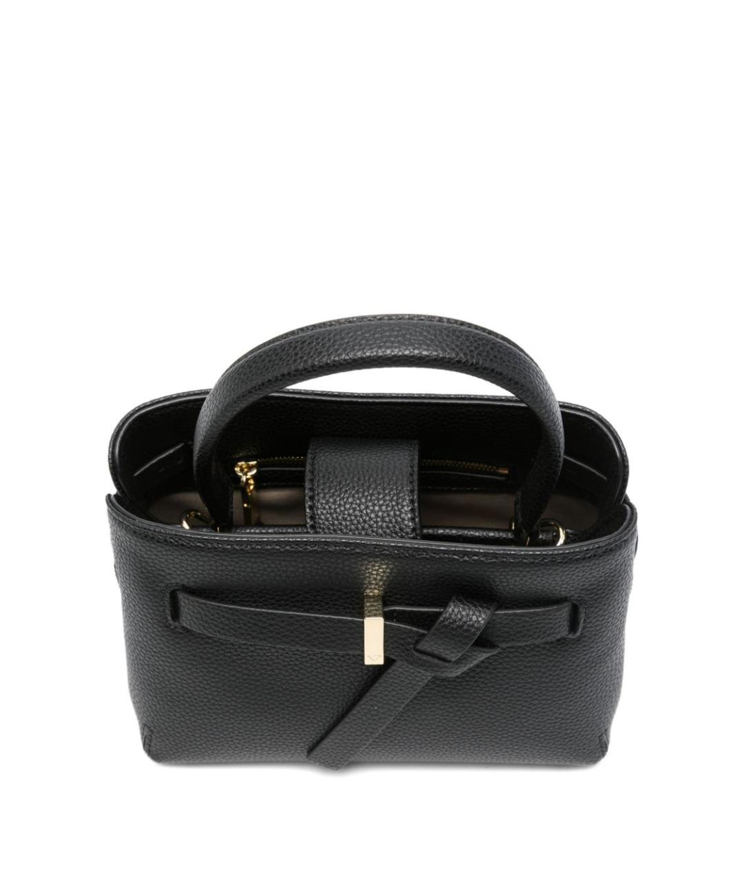EMPORIO ARMANI Черная синтетическая сумка тоут, фото 3