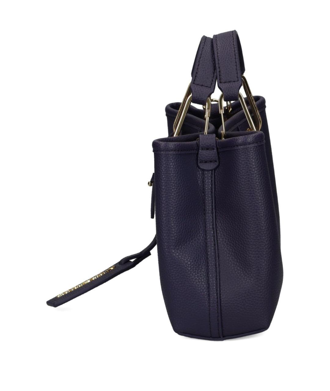 EMPORIO ARMANI Синяя сумка тоут из искусственной кожи, фото 2