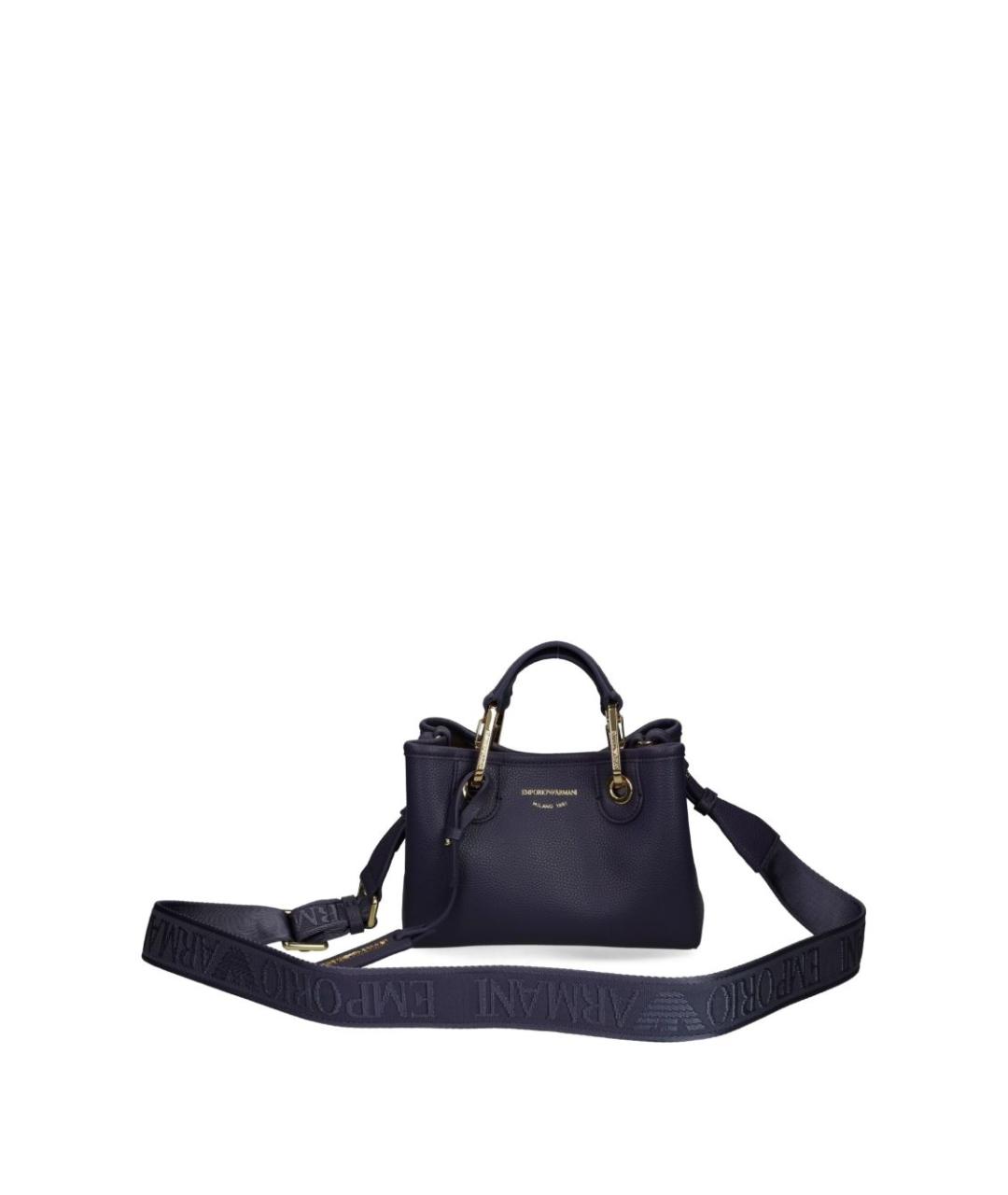 EMPORIO ARMANI Синяя сумка тоут из искусственной кожи, фото 5