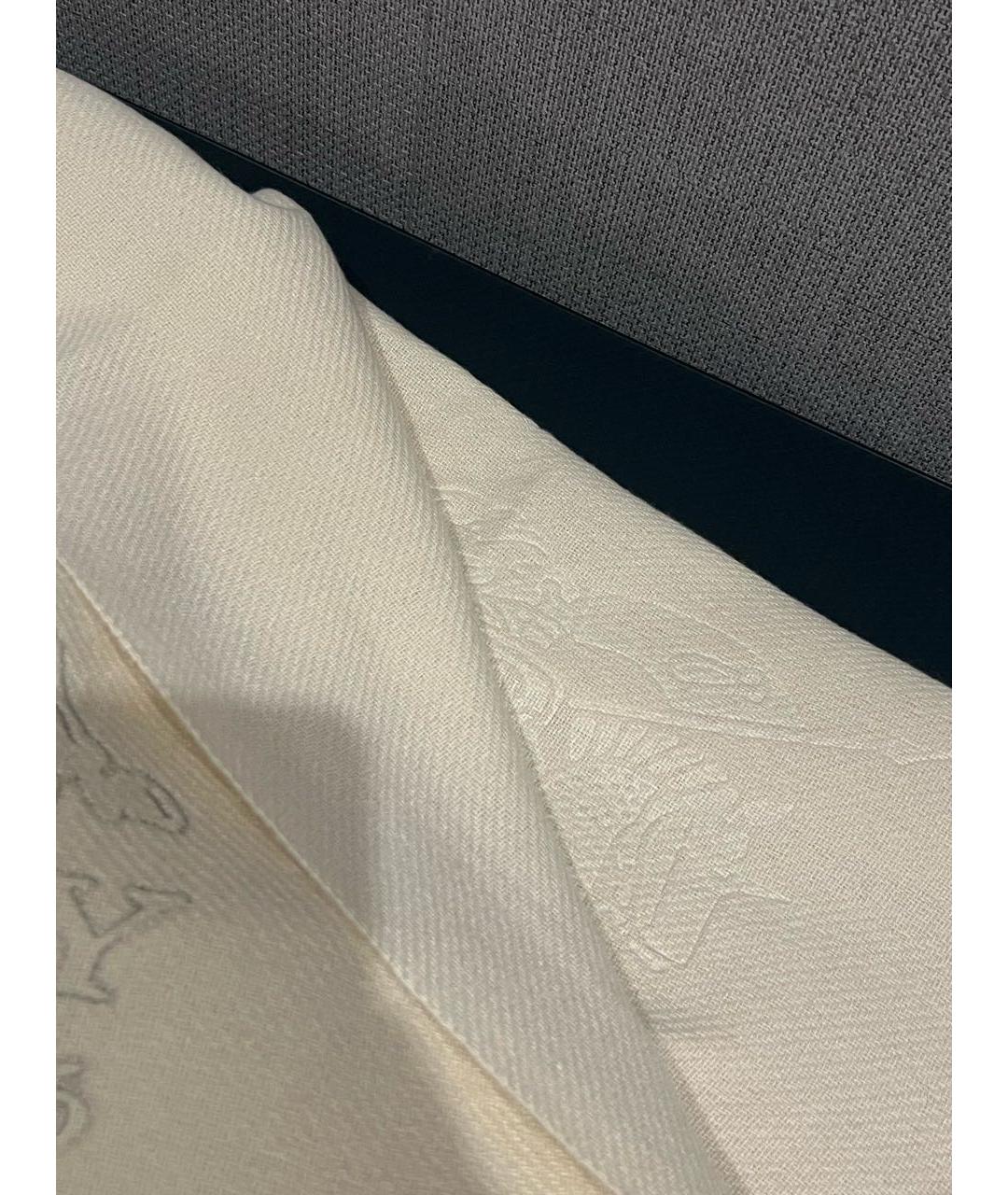BURBERRY Бежевый шерстяной шарф, фото 2