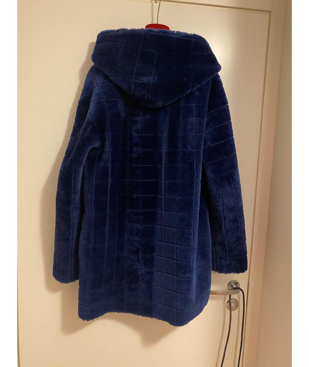 ESCADA Синяя кожаная дубленка, фото 4