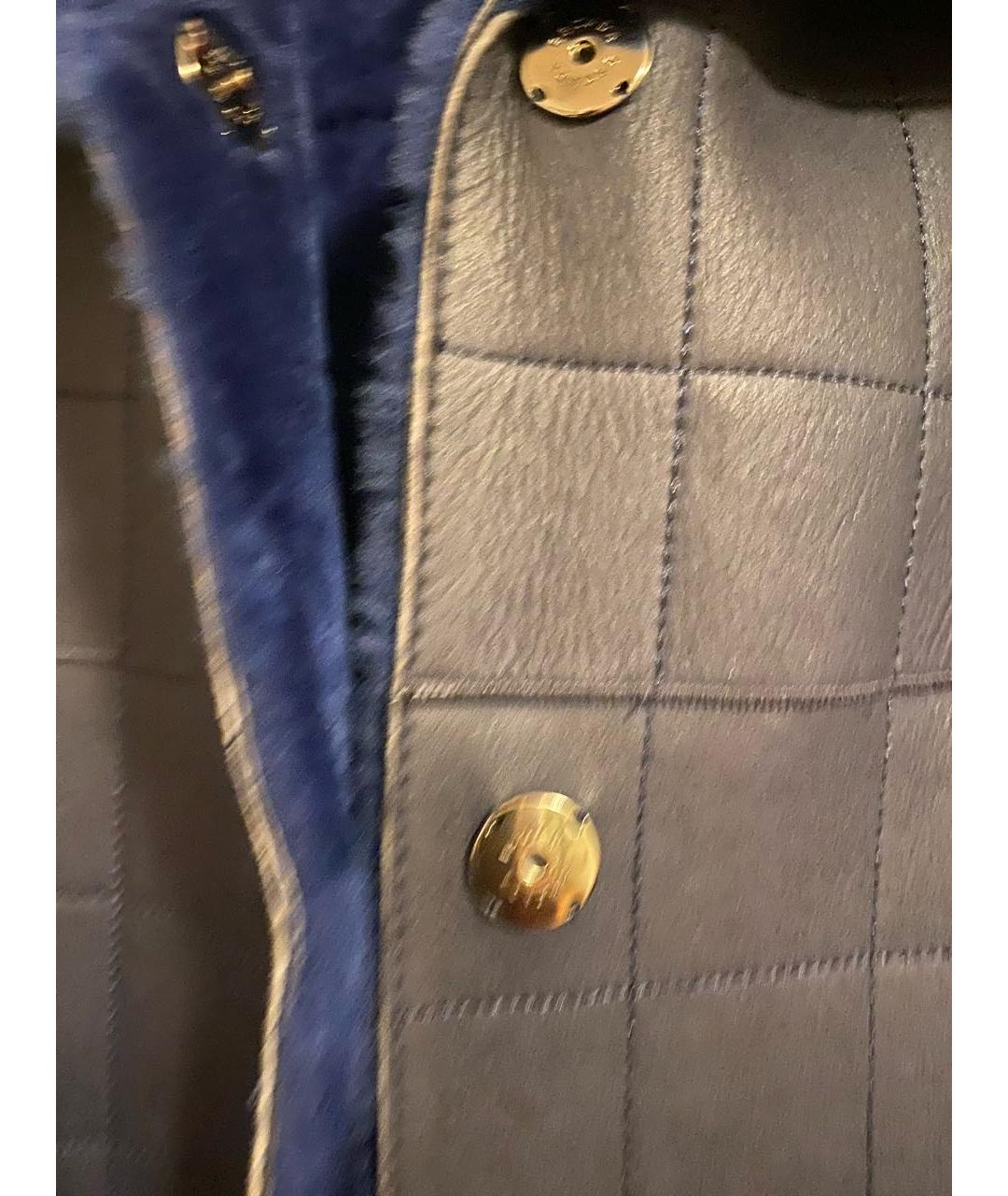 ESCADA Синяя кожаная дубленка, фото 6