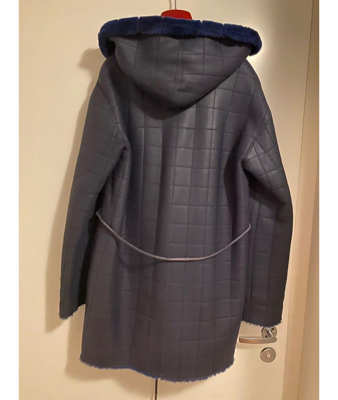 ESCADA Синяя кожаная дубленка, фото 2