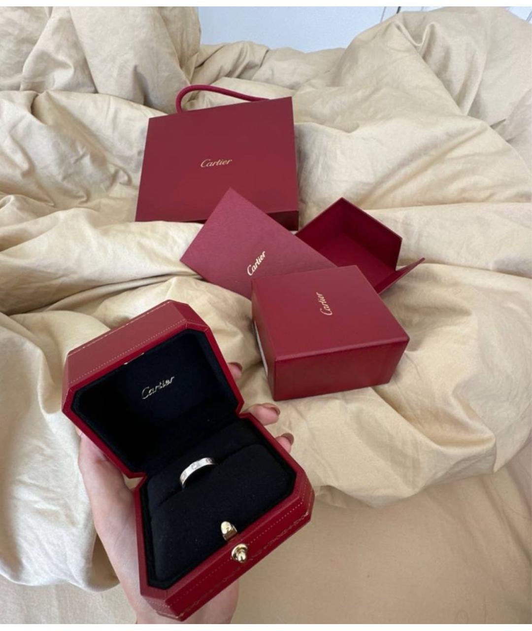 CARTIER Белое кольцо из белого золота, фото 4