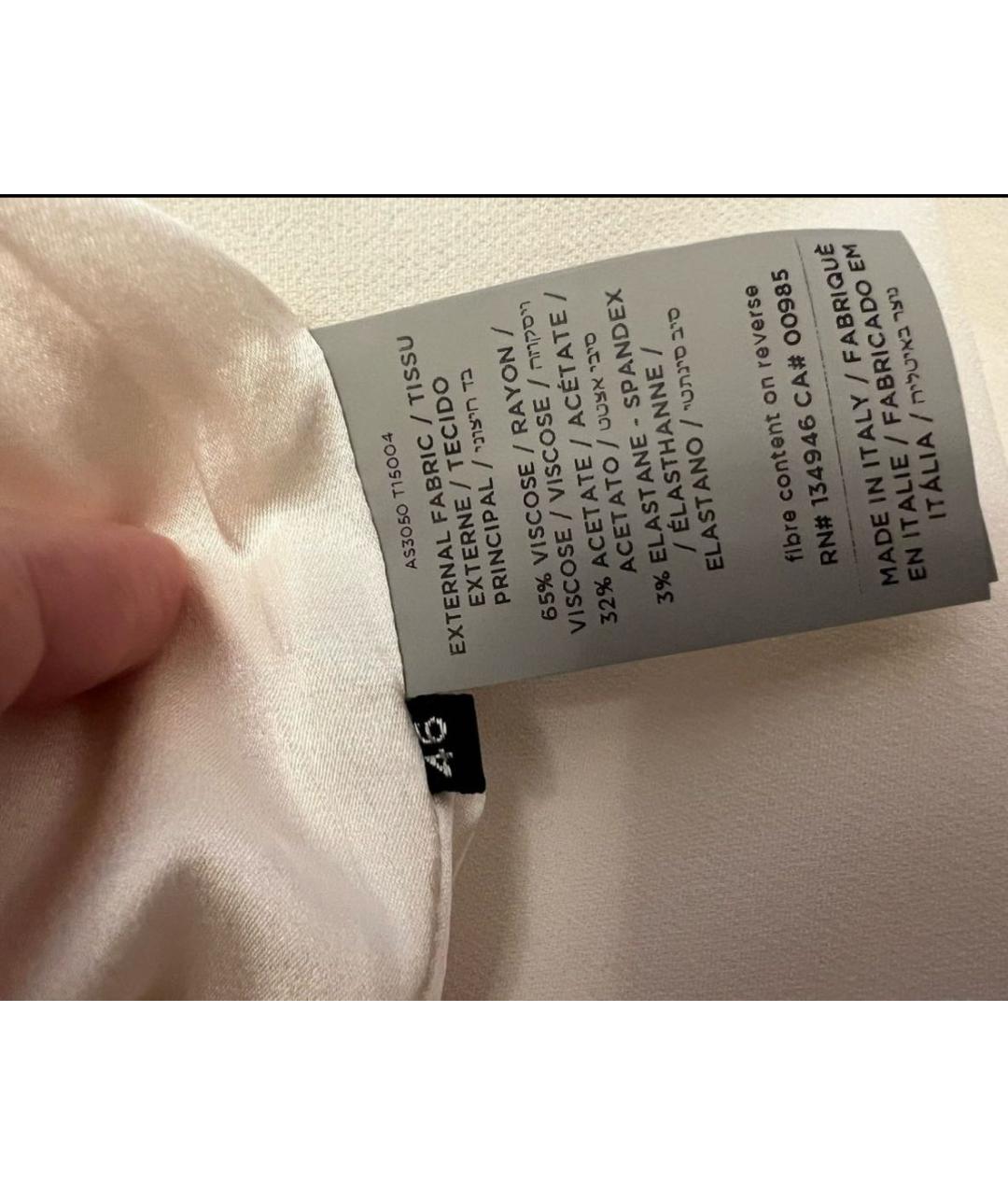 TOM FORD Белое вискозное коктейльное платье, фото 3
