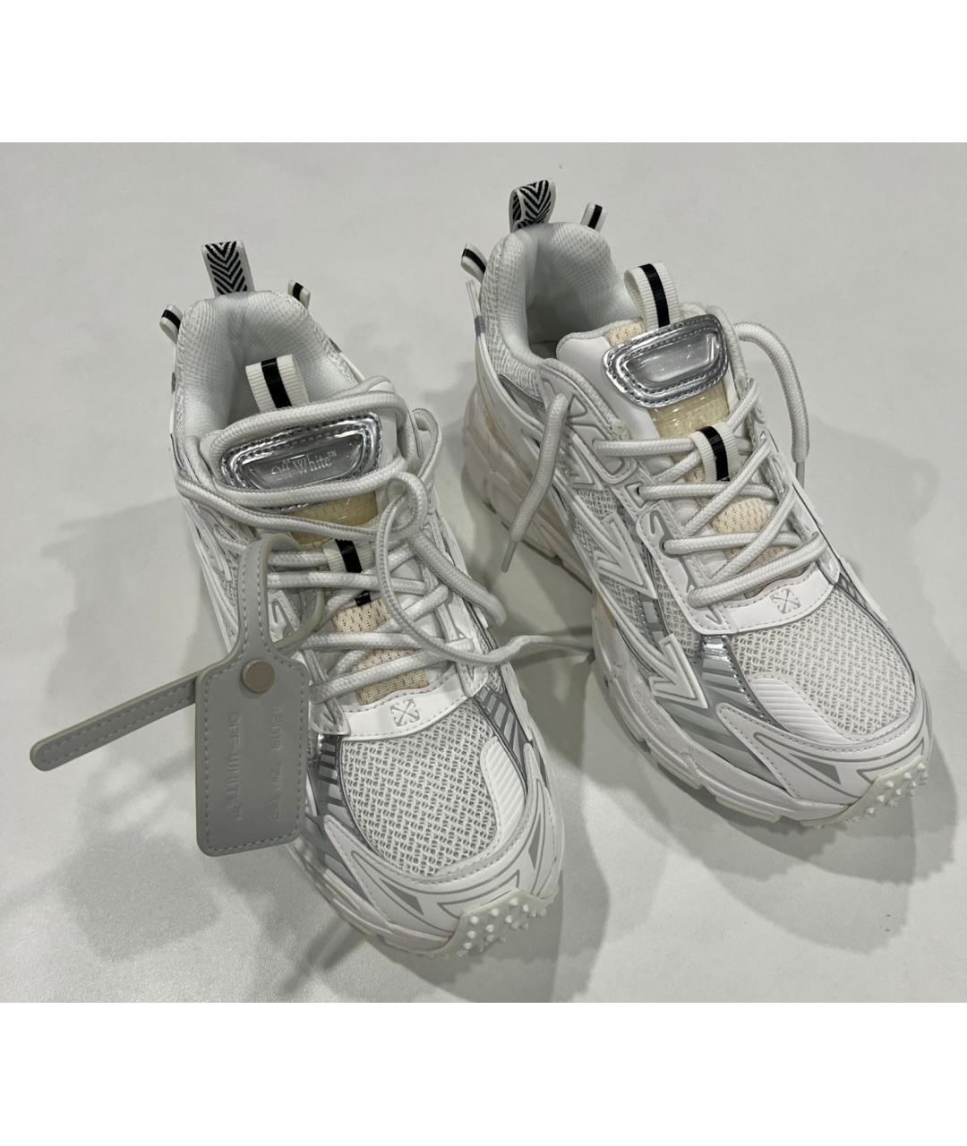 OFF-WHITE Серебряные низкие кроссовки / кеды, фото 3