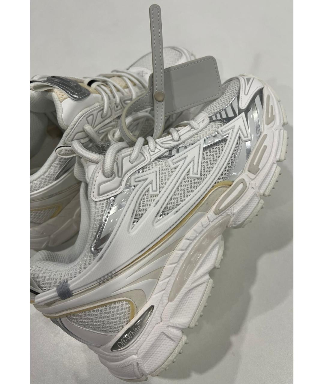 OFF-WHITE Серебряные низкие кроссовки / кеды, фото 2