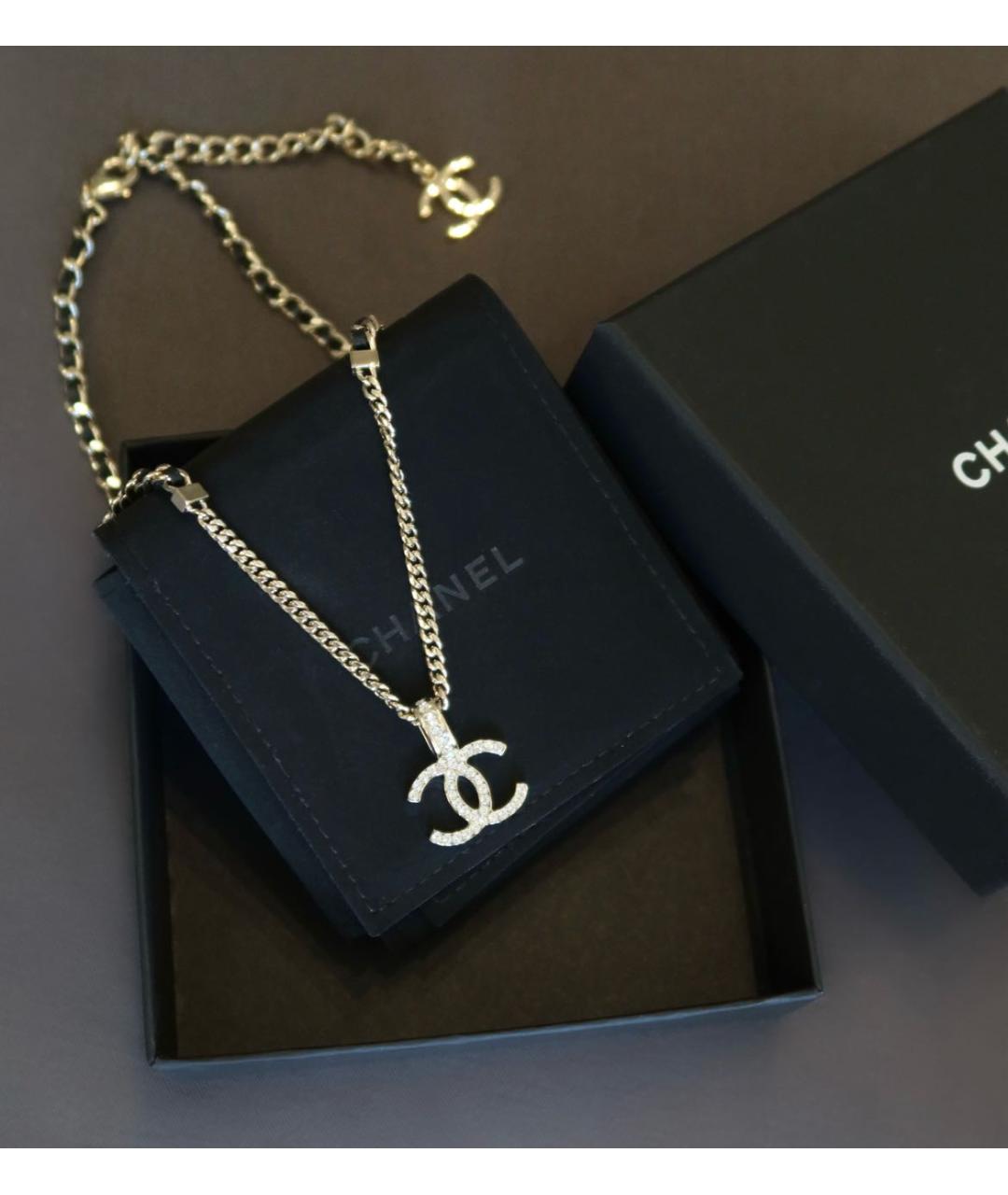 CHANEL Черное колье, фото 2
