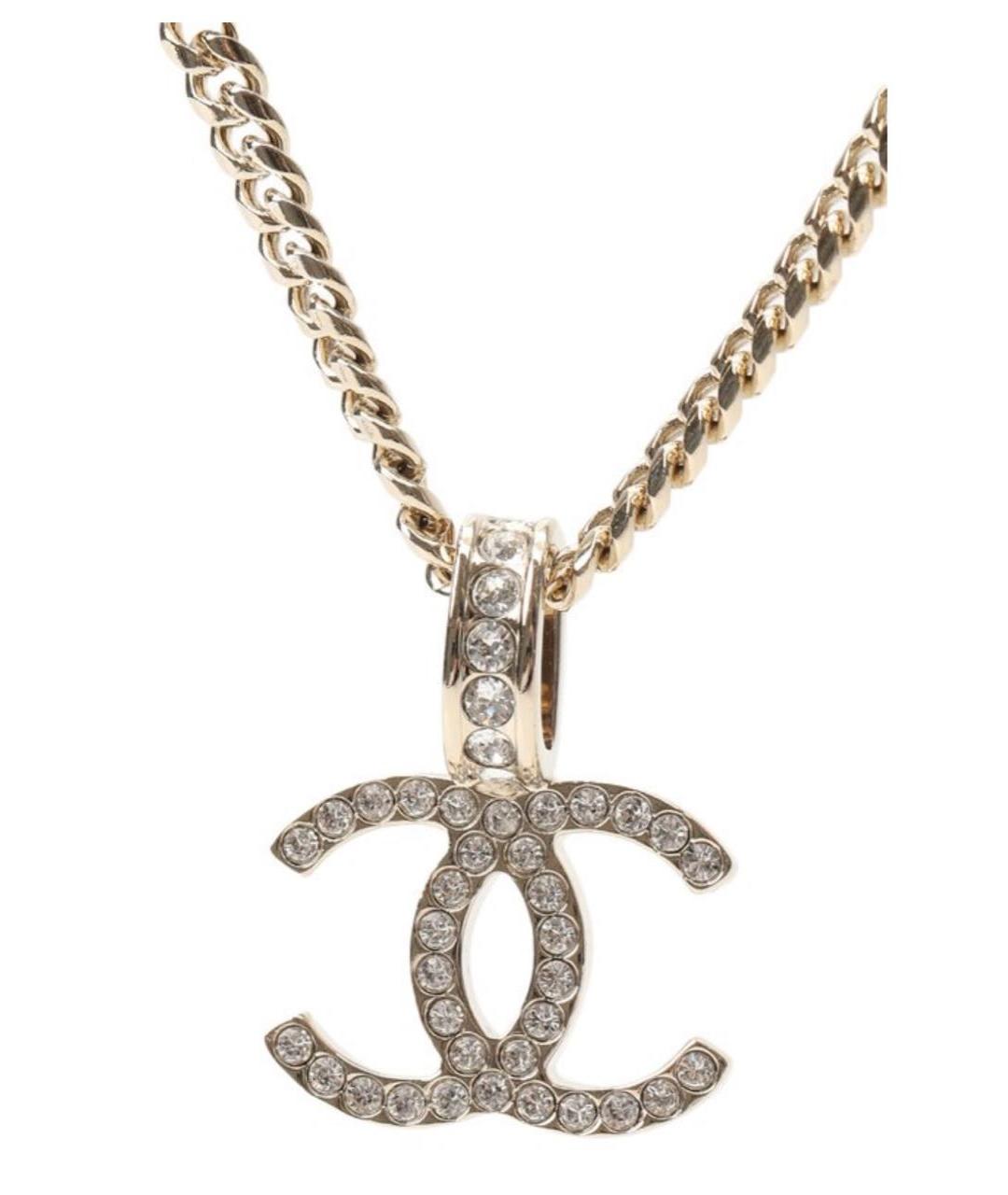 CHANEL Золотая металлическая подвеска, фото 2