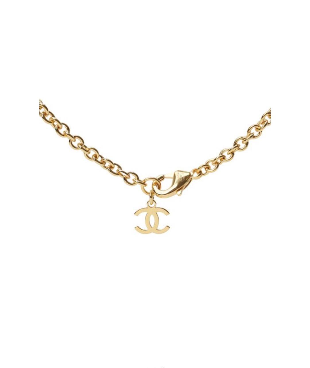 CHANEL Золотая металлическая подвеска, фото 3