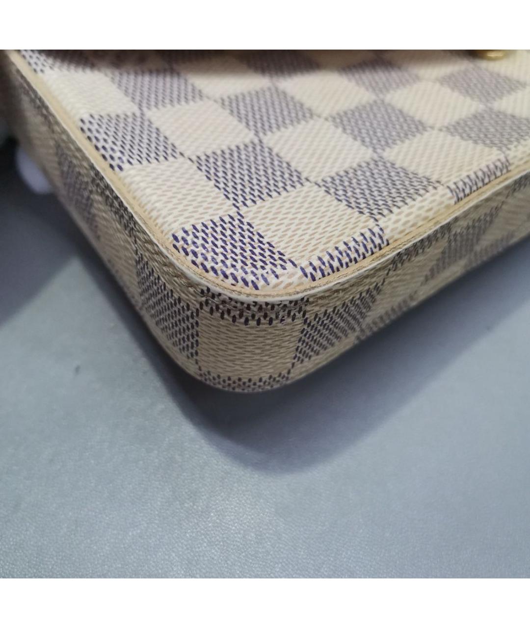 LOUIS VUITTON Белая сумка через плечо из искусственной кожи, фото 6