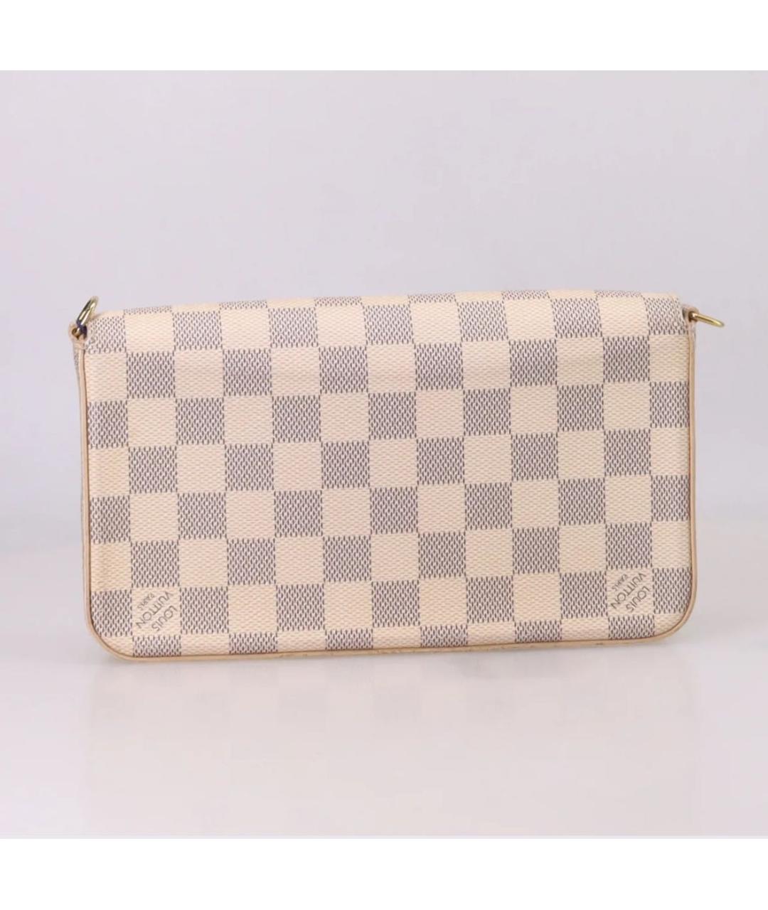 LOUIS VUITTON Белая сумка через плечо из искусственной кожи, фото 4