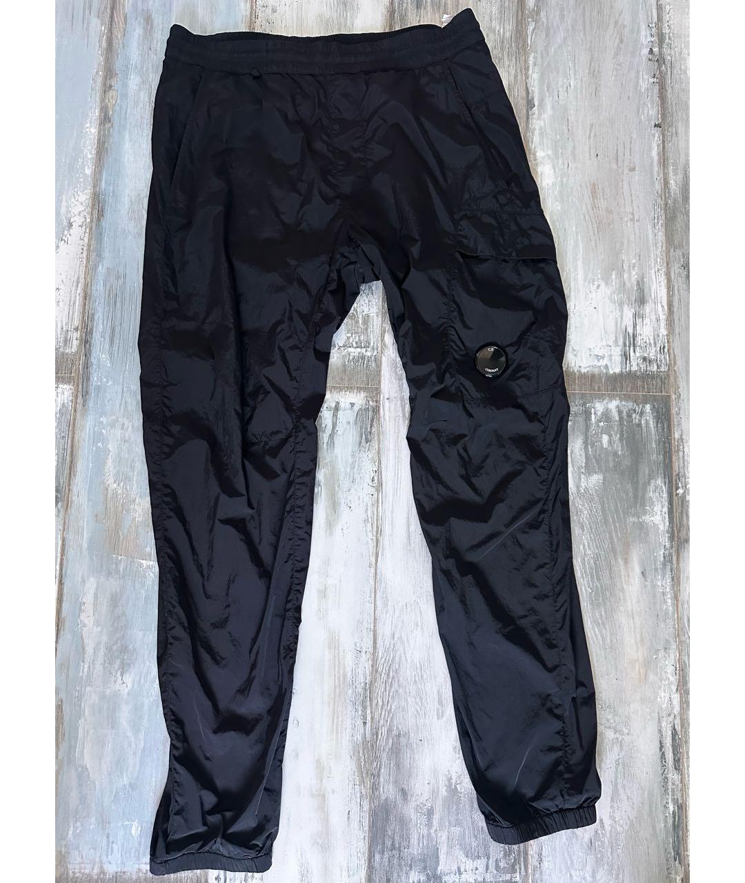CP COMPANY Черные полиамидовые повседневные брюки, фото 7