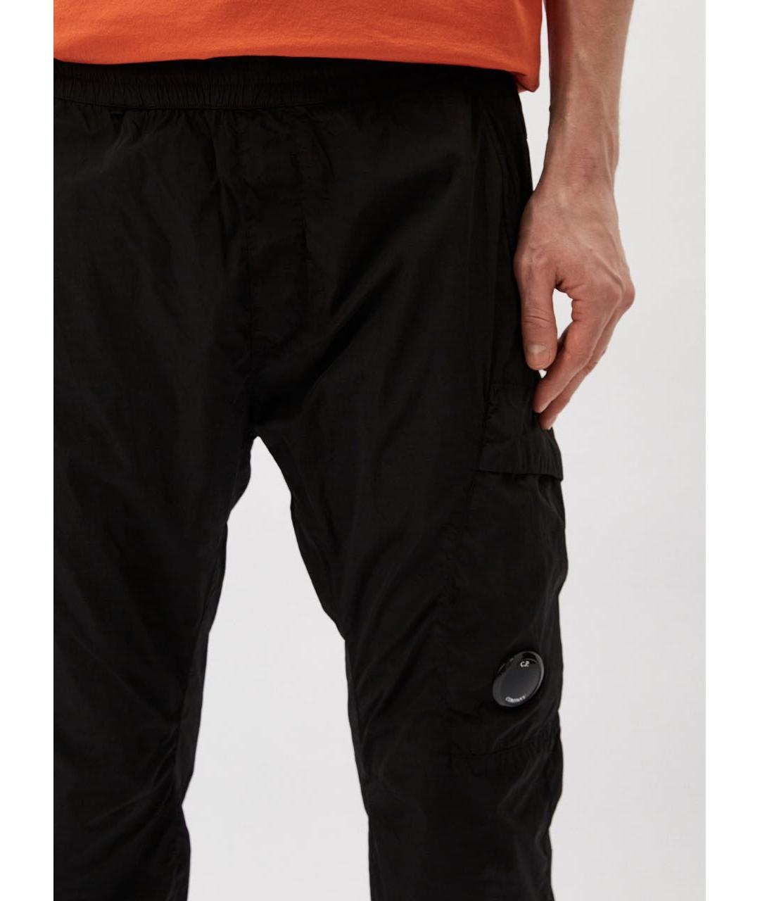 CP COMPANY Черные полиамидовые повседневные брюки, фото 6