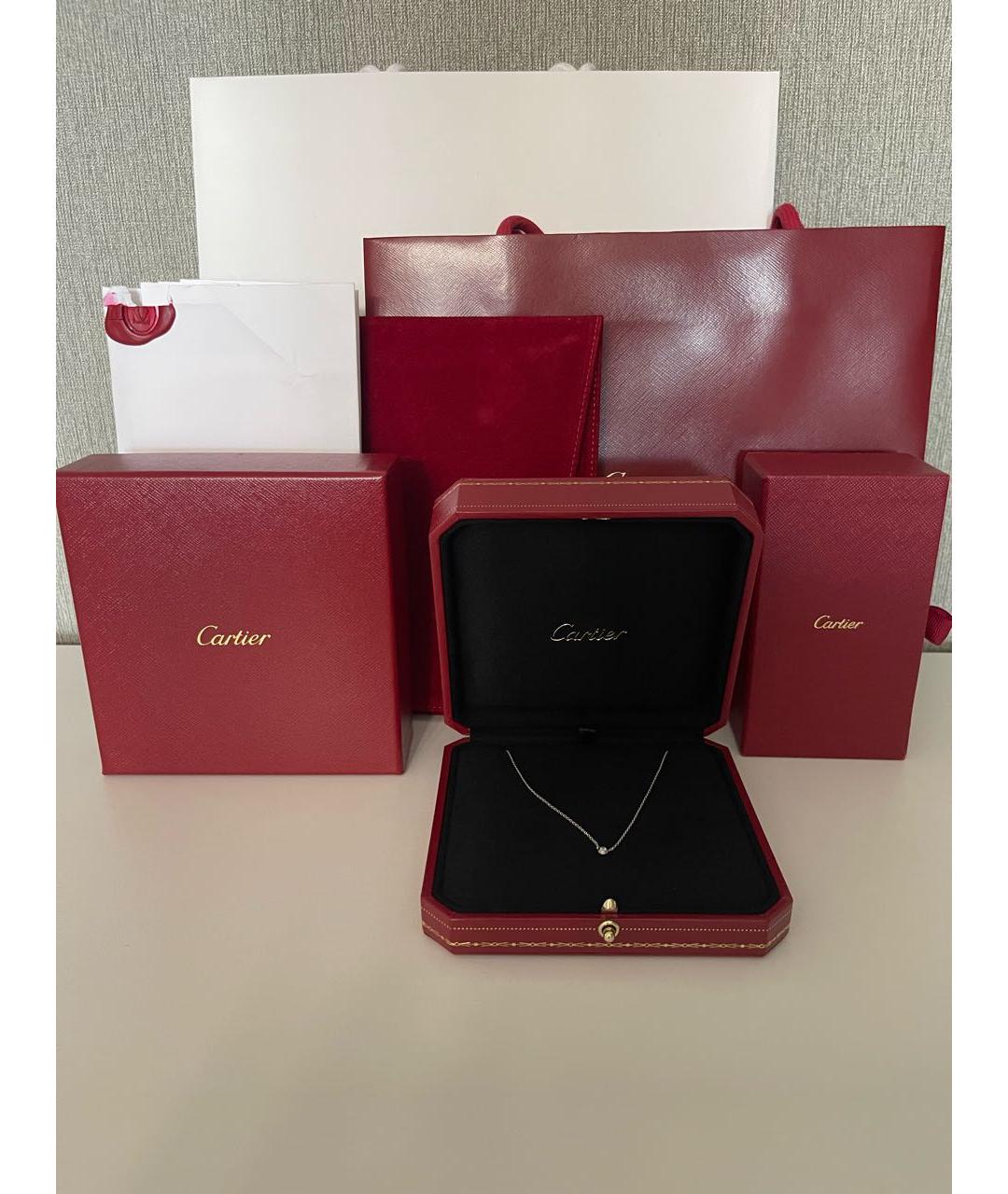 CARTIER Белое колье из белого золота, фото 3
