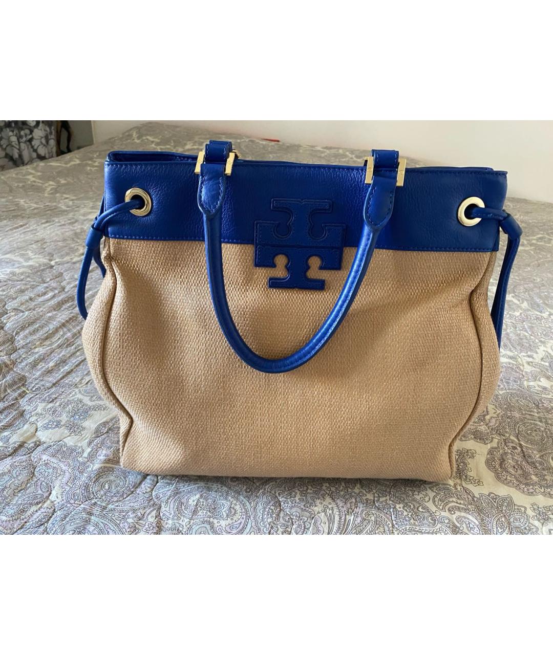 TORY BURCH Мульти кожаная сумка с короткими ручками, фото 7
