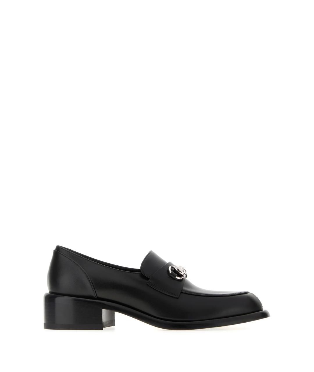 GUCCI Черные кожаные лоферы, фото 1