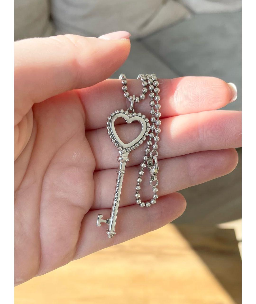 TIFFANY&CO Бирюзовое серебряное колье, фото 8