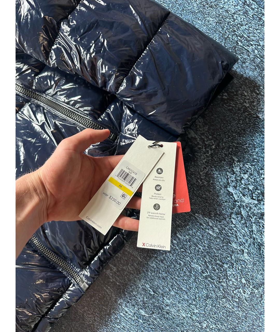 CALVIN KLEIN Темно-синяя куртка, фото 3
