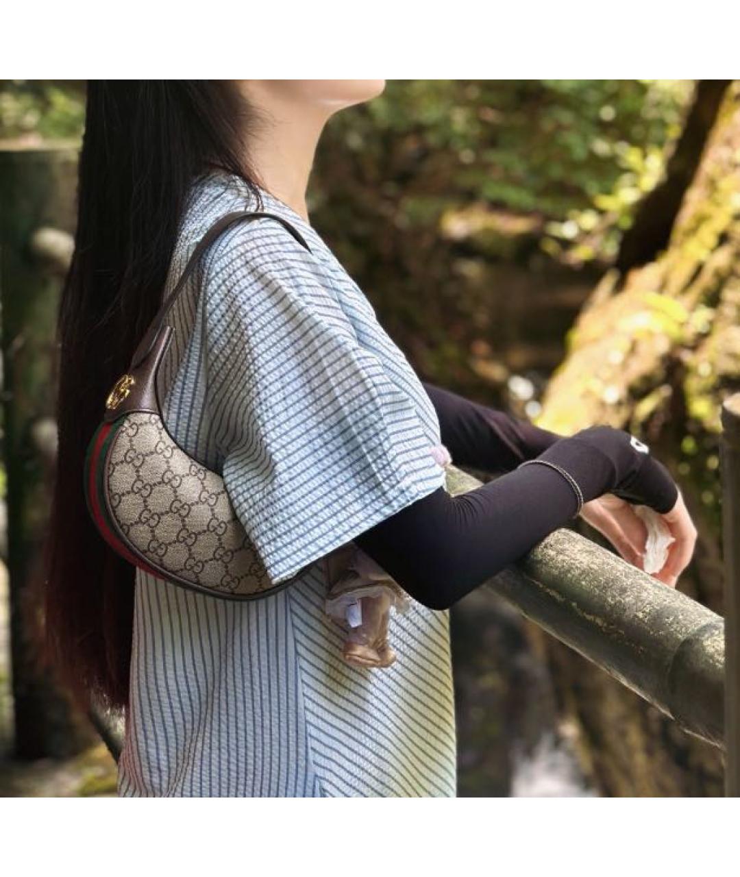 GUCCI Мульти кожаная сумка с короткими ручками, фото 5