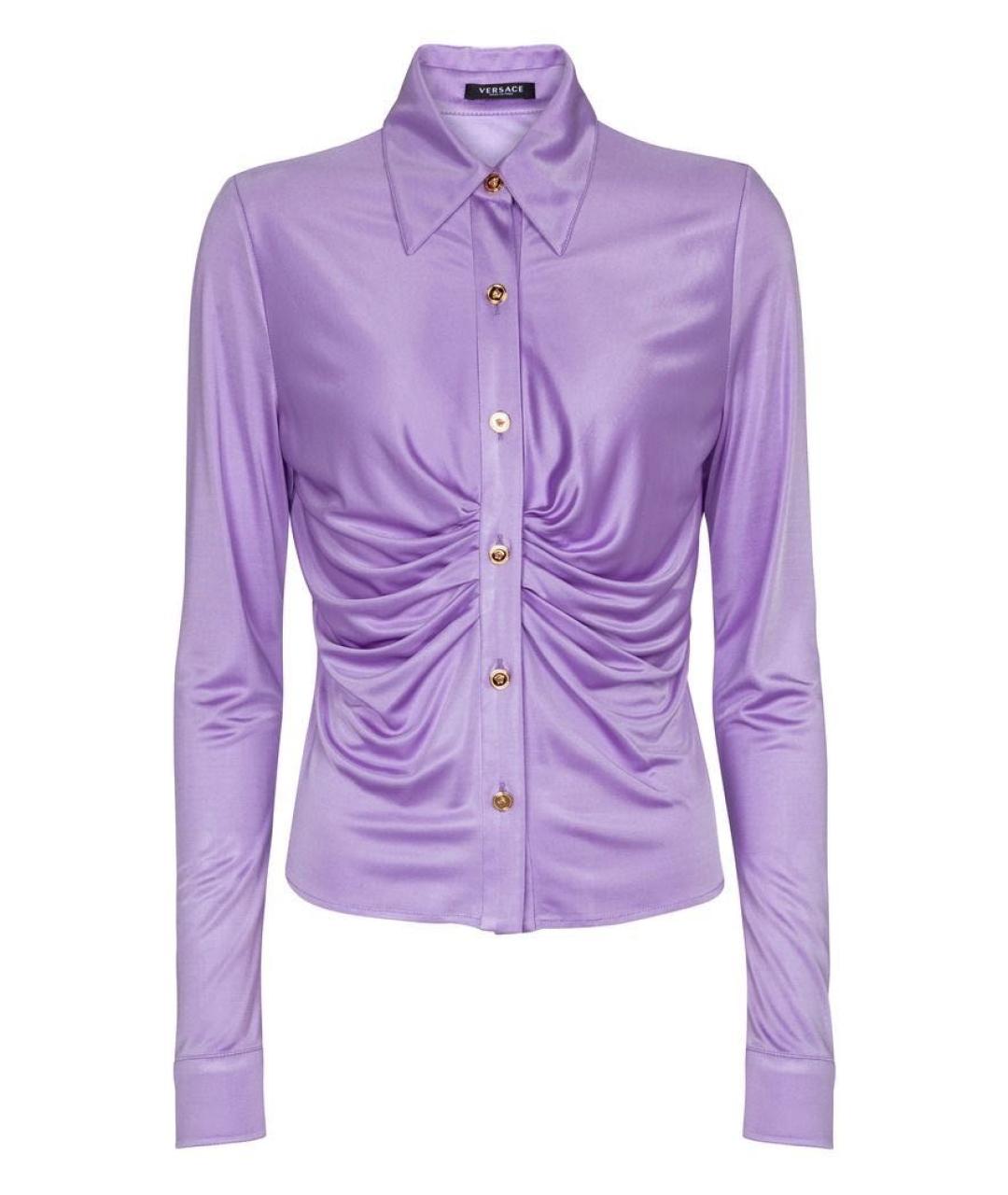 VERSACE Фиолетовая блузы, фото 2