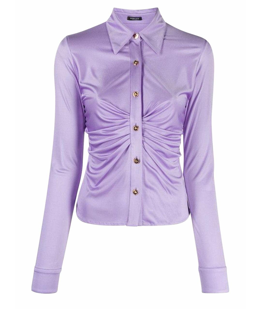 VERSACE Фиолетовая блузы, фото 1