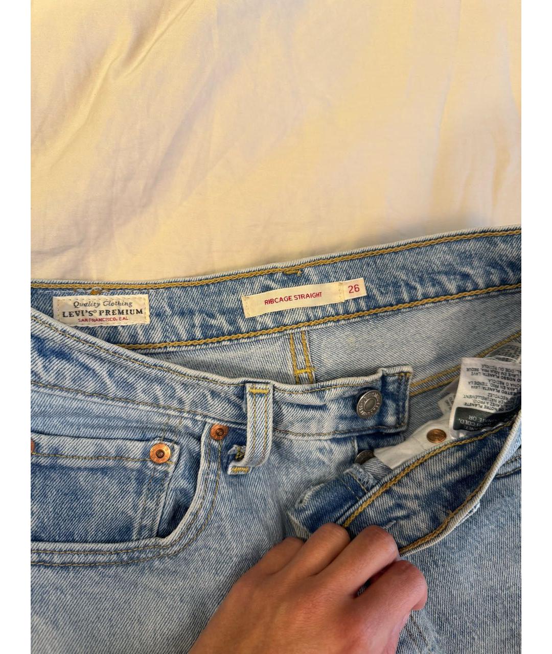 LEVI'S Синие прямые джинсы, фото 3