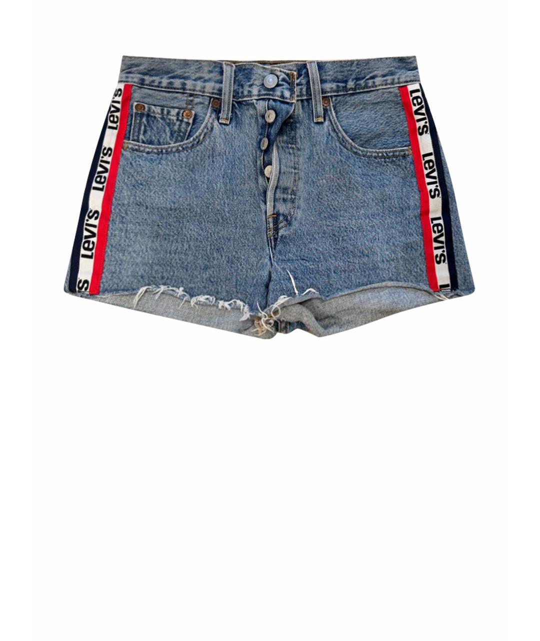 LEVI'S Синие деним шорты, фото 1