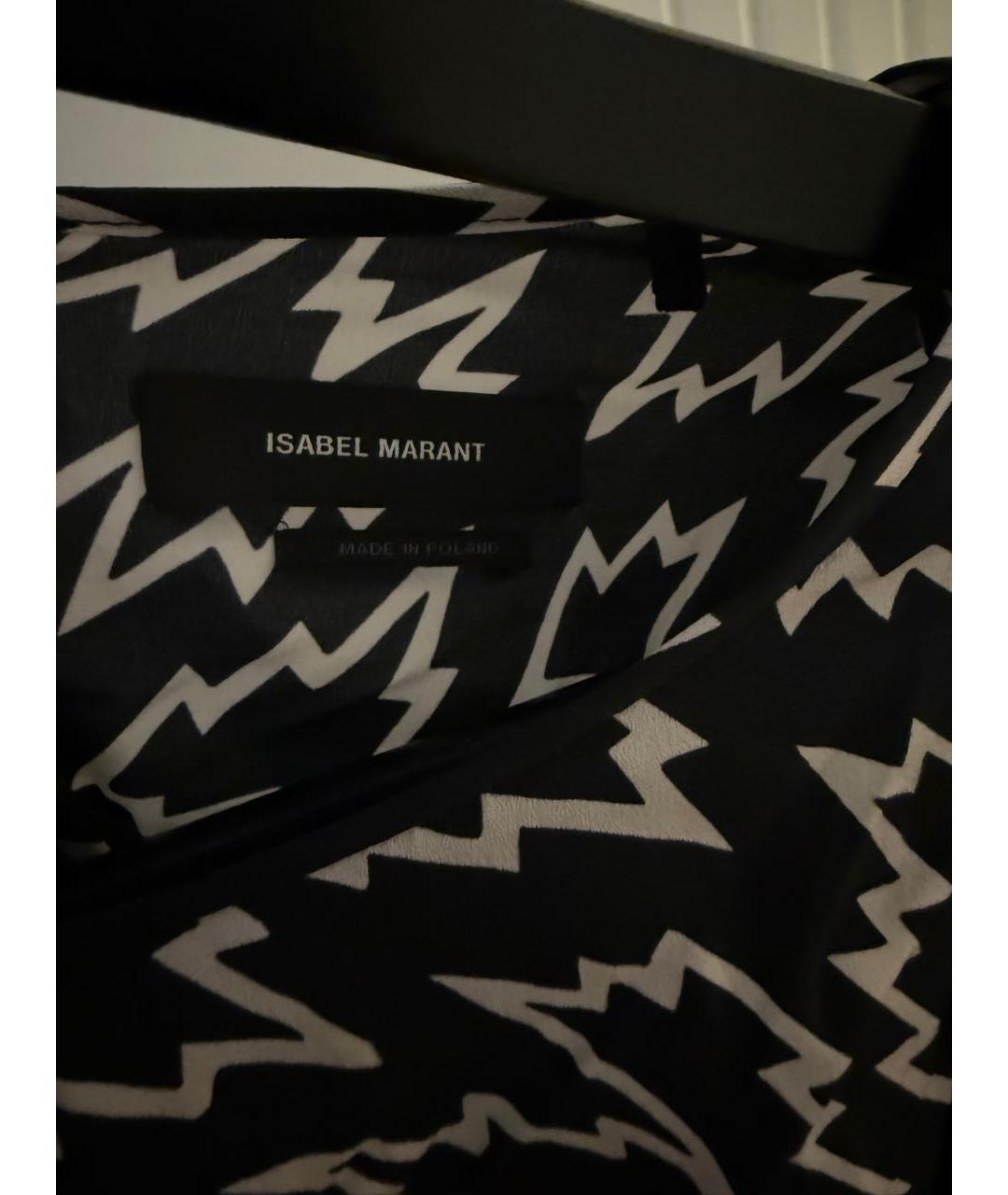 ISABEL MARANT Темно-синее вискозное повседневное платье, фото 4