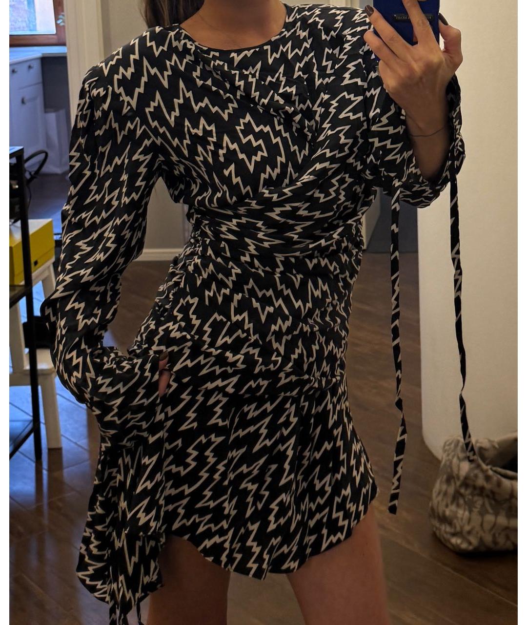 ISABEL MARANT Темно-синее вискозное повседневное платье, фото 5