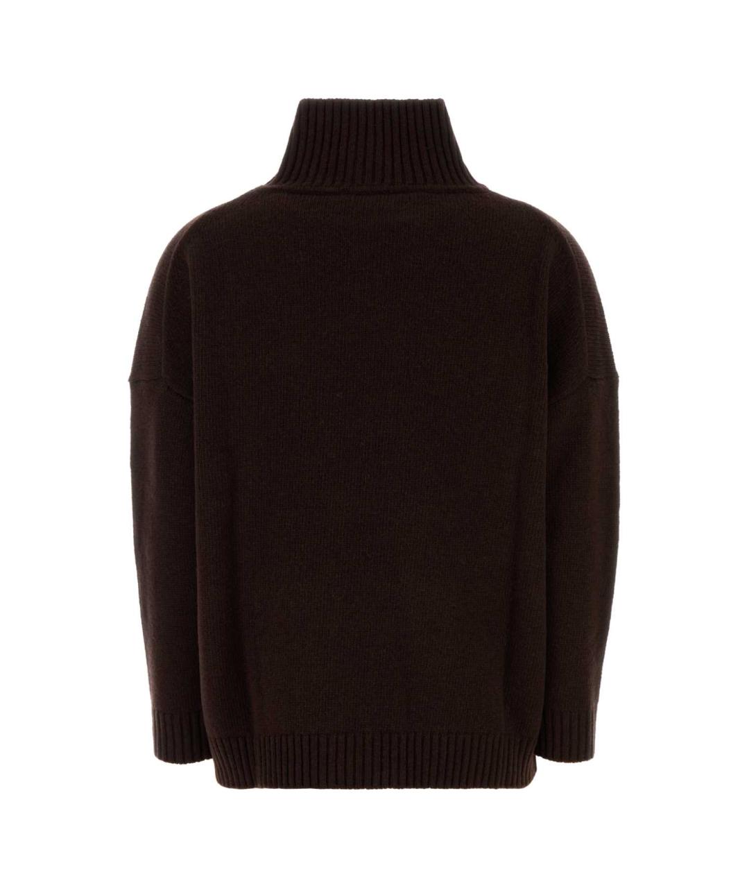 WEEKEND MAX MARA Коричневый шерстяной джемпер / свитер, фото 2