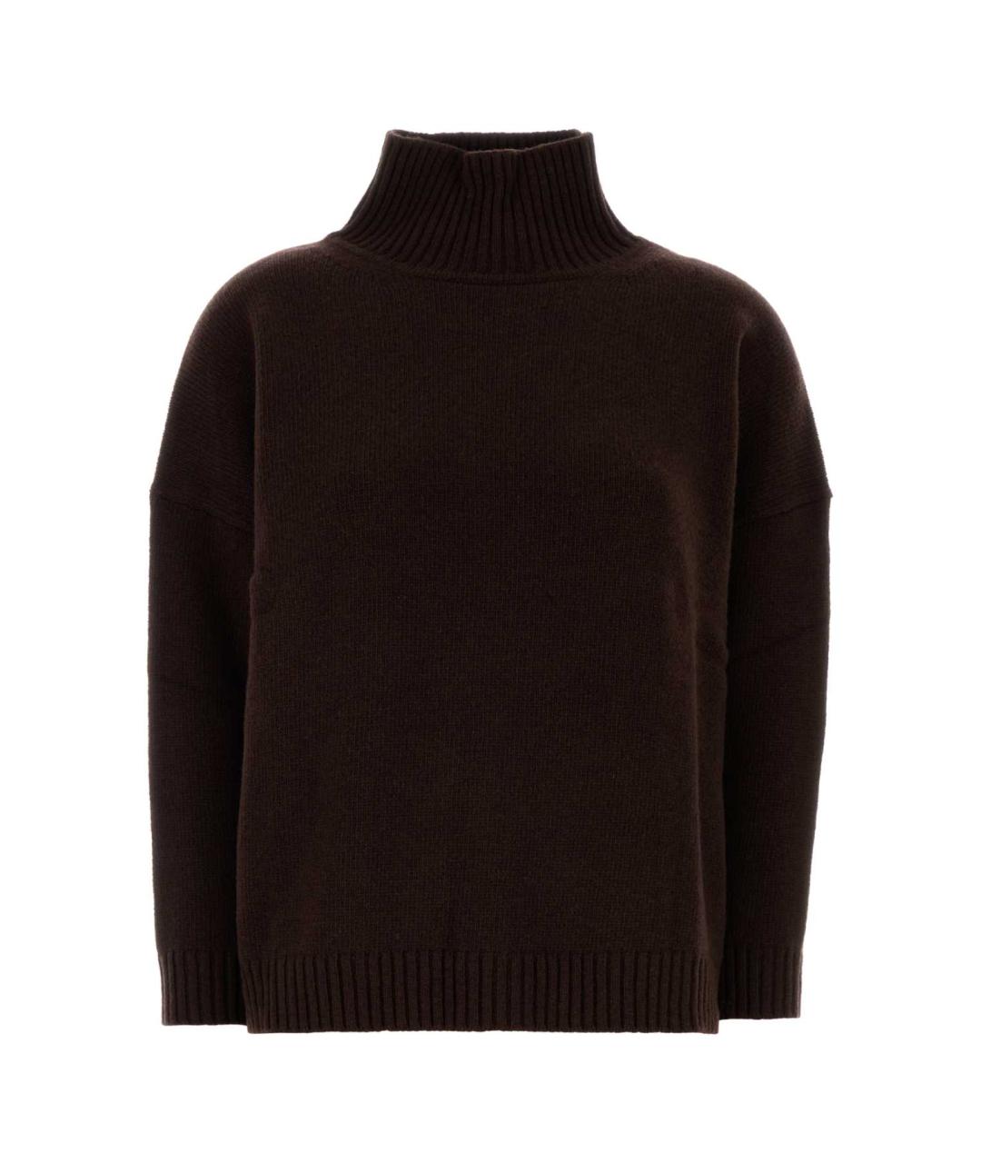 WEEKEND MAX MARA Коричневый шерстяной джемпер / свитер, фото 1