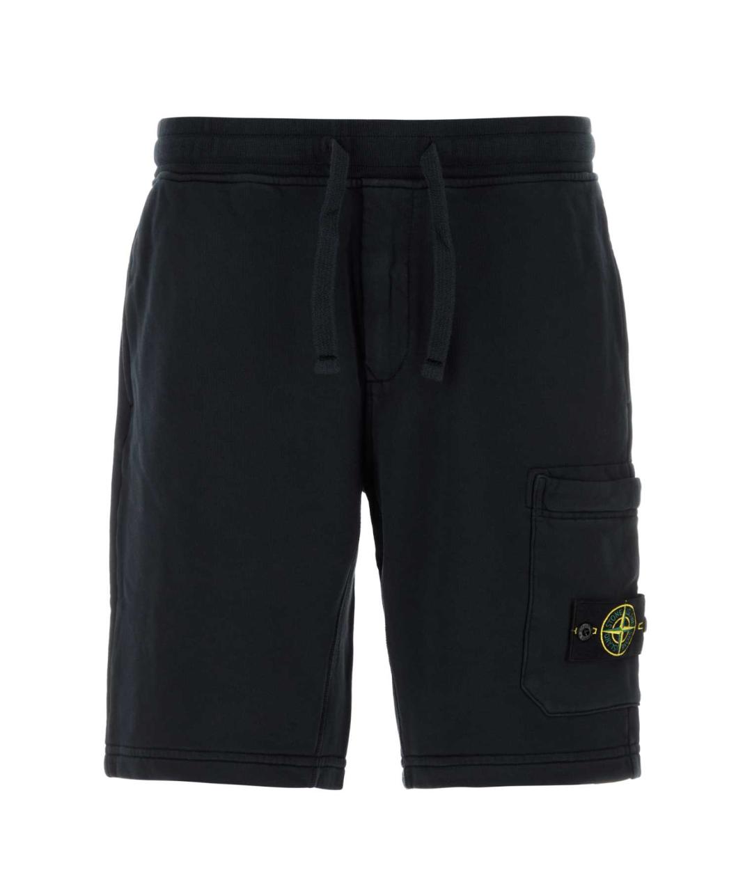 STONE ISLAND Синие хлопковые шорты, фото 1
