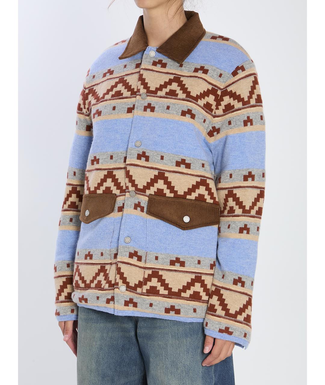 GUEST IN RESIDENCE Голубая шерстяная куртка, фото 3